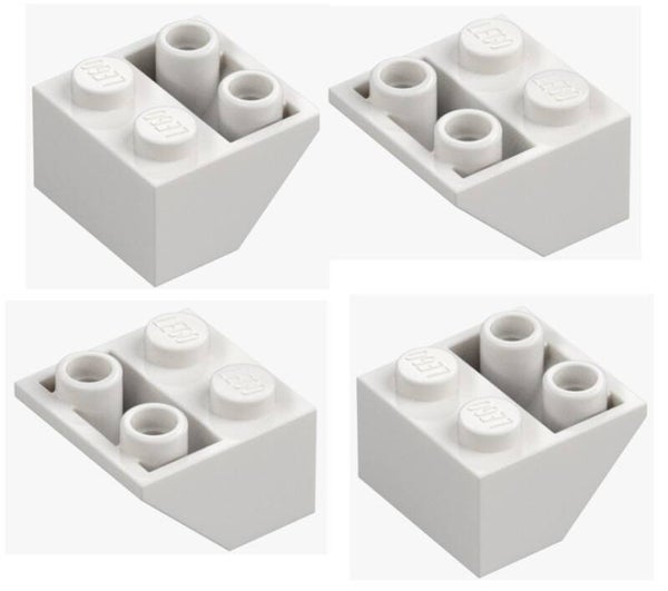 LEGO® 4x Schrägstein negativ 2x2 weiß White 76959 6366391 neu Invers Slope