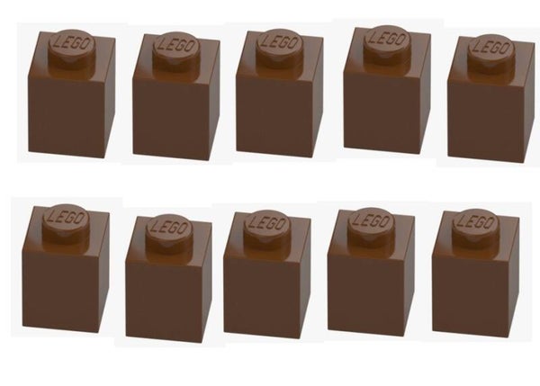 LEGO® 10x Stein 1x1 Braun Reddish Brown 3005 4211242 Baustein MOC Ersatzteile