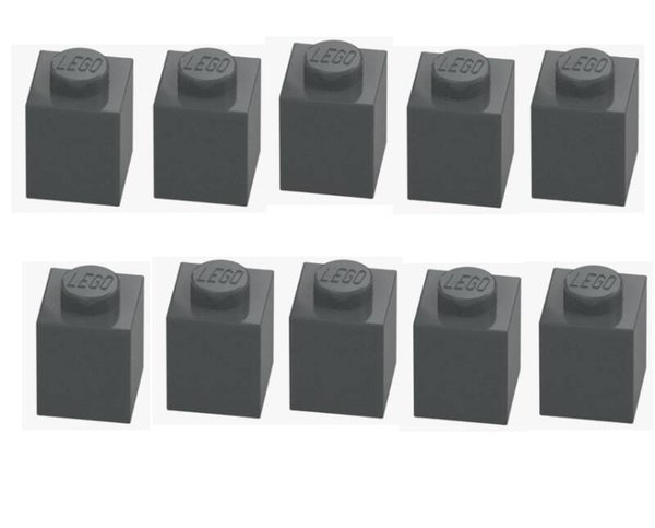 LEGO® 10x Stein 1x1 Dunkelgrau Dark Stone Grey 3005 4211098 Baustein NEU