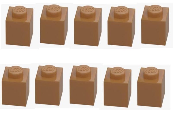LEGO® 10x Stein 1x1 Medium Nougat 3005 6057986 Baustein Ersatzteil Einzelteile