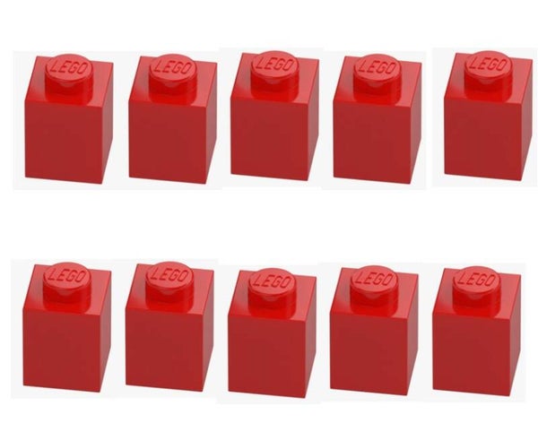 LEGO® 10x Stein 1x1 Bright Red 3005 300521 Rot Baustein Ersatzteil NEU Brick