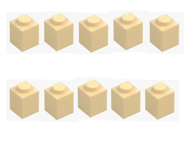 LEGO® 10x Stein 1x1 Brick Yellow 3005 4113915 Beige Baustein Ersatzteil Brick