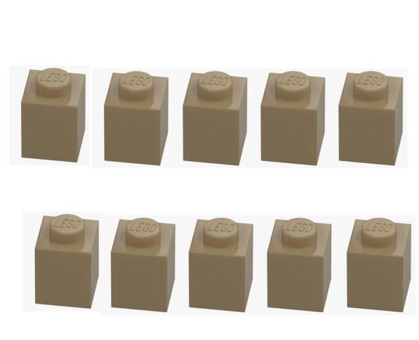 LEGO® 10x Stein 1x1 Sand Yellow 3005 6001824 Beige Baustein Ersatzteil Brick