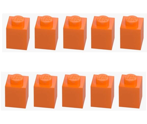 LEGO® 10x Stein 1x1 Bright Orange 3005 4173805 Orange Baustein Ersatzteil Brick