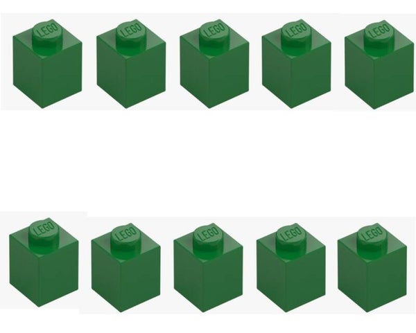 LEGO® 10x Stein 1x1 Dark Green 3005 300528 Grün Baustein Ersatzteil NEU Brick