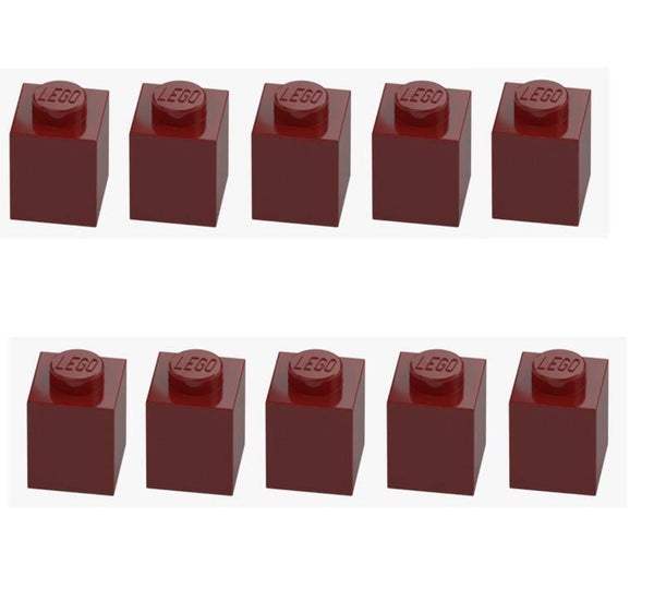 LEGO® 10x Stein 1x1 New Dark Red 3005 4541376 Dunkelrot Ersatzteile Brick NEU
