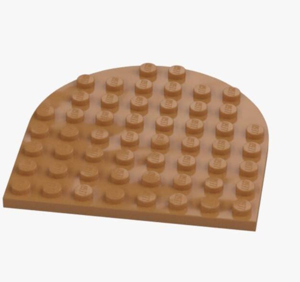 LEGO® Platte 8x8 Halbkreis Medium Nougat 41948 6301315 Braun Rundplatte Plate