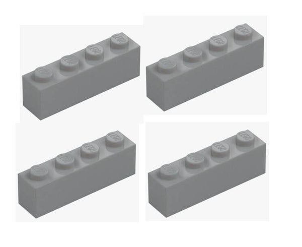 LEGO® 4x Stein 1x4 Hellgrau Medium Stone Grey 3010 4211394 Baustein Brick NEU