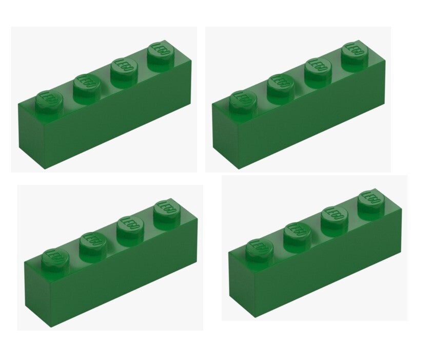 LEGO® 4x Stein 1x4 Dunkelgrün Dark Green 3010 4112838 Baustein Brick NEU Ersatz