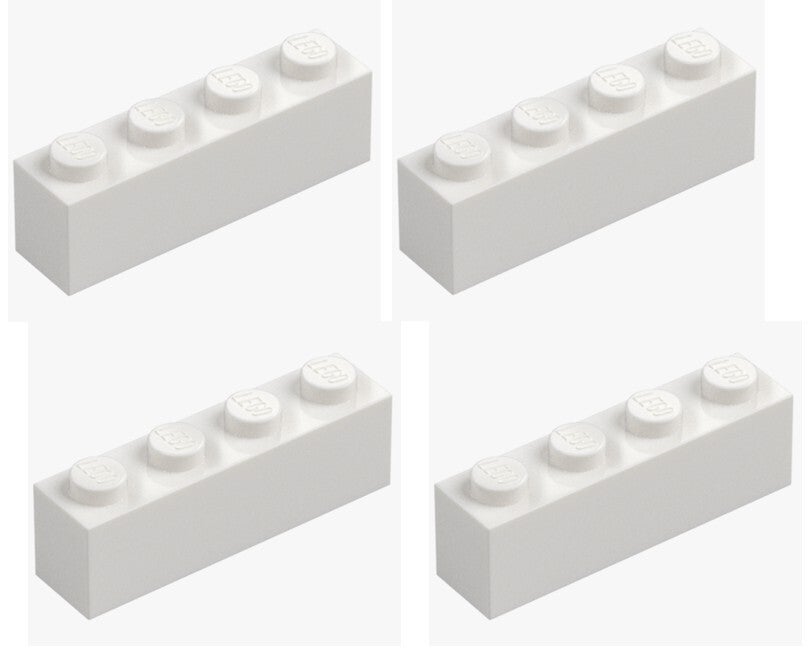 LEGO® 4x Stein 1x4 Weiß White 3010 301001 Baustein Ersatzteil Brick NEU Ersatz