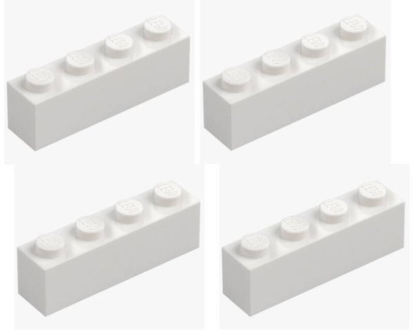 LEGO® 4x Stein 1x4 Weiß White 3010 301001 Baustein Ersatzteil Brick NEU Ersatz