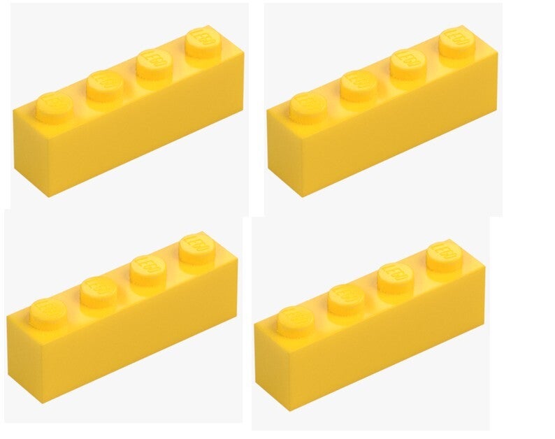 LEGO® 4x Stein 1x4 Gelb Bright Yellow 3010 301024 Baustein Ersatzteil Brick NEU