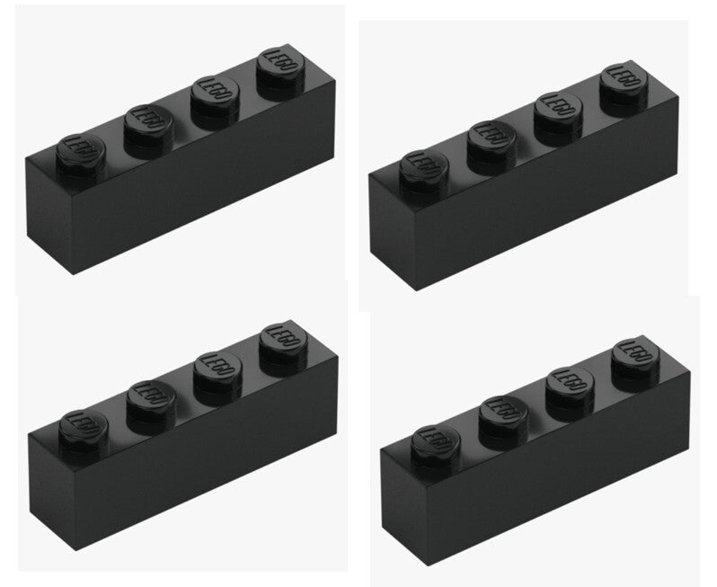 LEGO® 4x Stein 1x4 Schwarz Black 3010 301026 Baustein Ersatzteil Brick NEU
