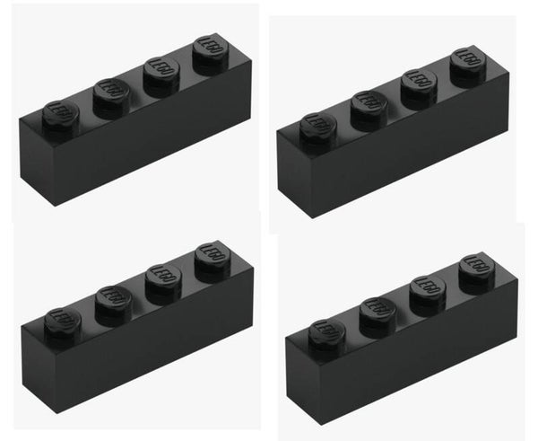LEGO® 4x Stein 1x4 Schwarz Black 3010 301026 Baustein Ersatzteil Brick NEU