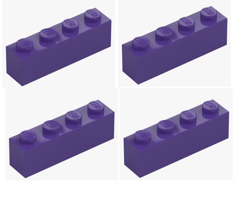 LEGO® 4x Stein 1x4 Medium Lilac Lila 3010 6185995 Baustein Ersatzteil Brick NEU