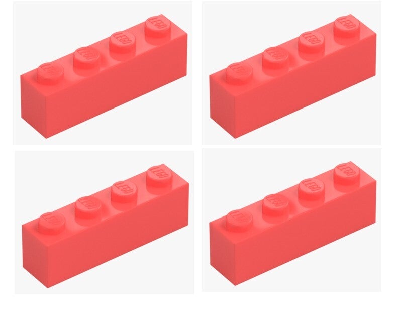 LEGO® 4x Stein 1x4 Vibrant Coral Koralle 3010 6422918 Baustein Ersatzteil Brick