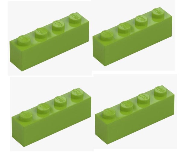 LEGO® 4x Stein 1x4 Bright Yellowish Green Grün 3010 4234716 Baustein Brick NEU