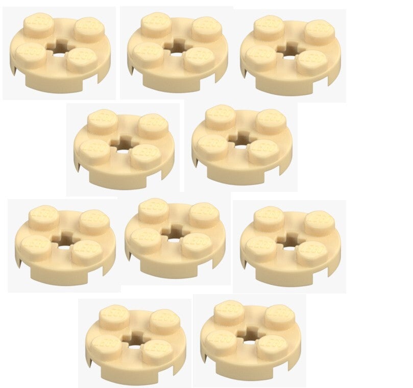 LEGO® 10x Runde Platte 2x2 Brick Yellow Beige 4032 4140562 Rundplatte Plate NEU