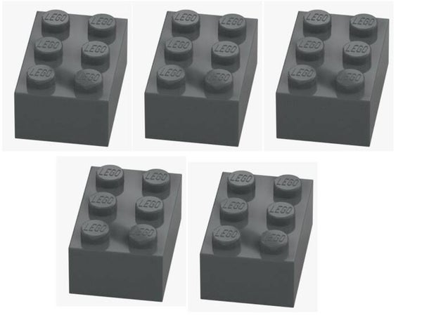 LEGO® 5x Stein 2x3 Dark Stone Grey 3002 4211105 Dunkelgrau Ersatzteile Brick NEU