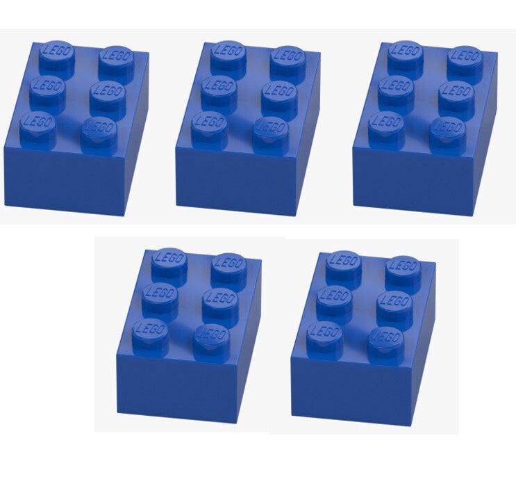 LEGO® 5x Stein 2x3 Bright Blue 3002 300223 Blau Baustein Ersatzteile Neu Brick