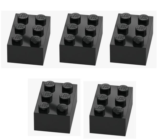 LEGO® 5x Stein 2x3 Schwarz Black 3002 300226 Baustein Ersatzteile Neu Brick