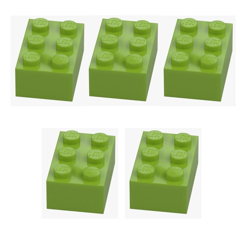 LEGO® 5x Stein 2x3 Bright Yellowish Green 3002 4220631 Grün Baustein Neu Brick