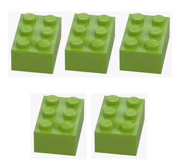 LEGO® 5x Stein 2x3 Bright Yellowish Green 3002 4220631 Grün Baustein Neu Brick