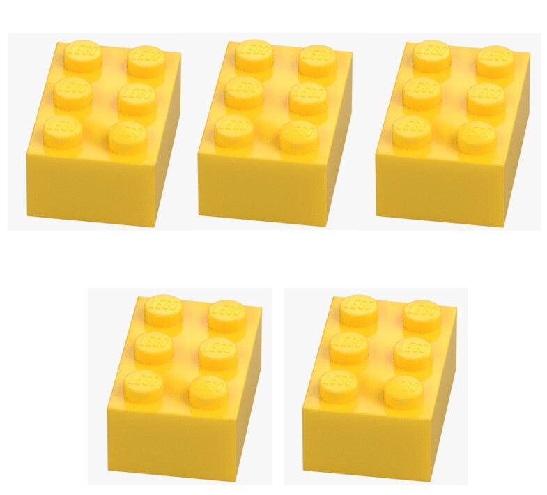 LEGO® 5x Stein 2x3 Gelb Bright Yellow 3002 300224 Baustein Ersatzteile Neu Brick