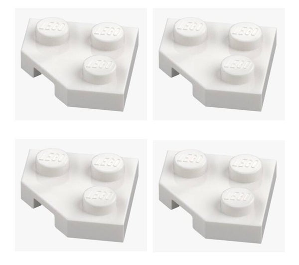 LEGO® 4x Platte 2x2 Ecke 45° Weiß 26601 6176240 Corner Plate White Plate Cut
