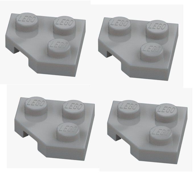 LEGO® 4x Platte 2x2 Ecke 45° Hellgrau 26601 6186657 Corner Medium Stone Grey