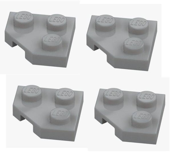 LEGO® 4x Platte 2x2 Ecke 45° Hellgrau 26601 6186657 Corner Medium Stone Grey