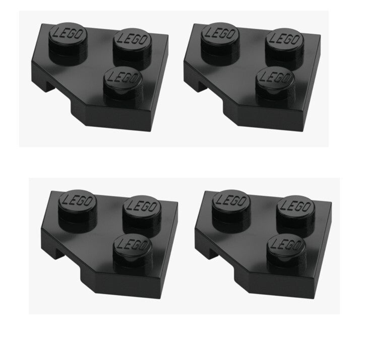 LEGO® 4x Platte 2x2 Ecke 45° Schwarz 26601 6174243 Corner Plate Neu Ausschnitt