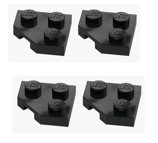 LEGO® 4x Platte 2x2 Ecke 45° Schwarz 26601 6174243 Corner Plate Neu Ausschnitt