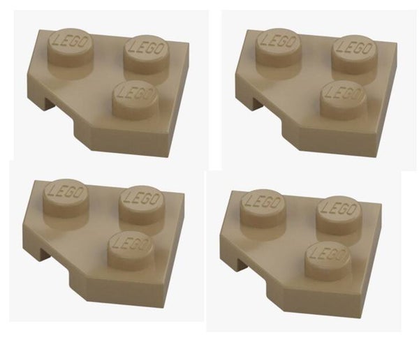 LEGO® 4x Platte 2x2 Ecke 45° Sand Yellow 26601 6228921 Beige Corner Plate NEU