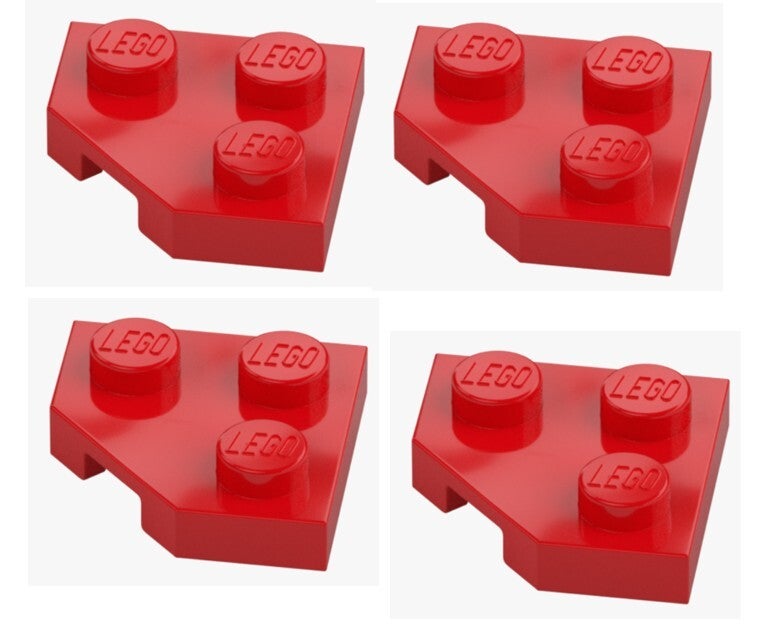 LEGO 4x Platte 2x2 Ecke 45° Rot Bright Red 26601 6173961 Corner Plate NEU