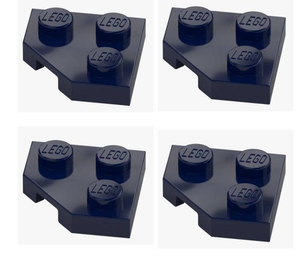 LEGO 4x Platte 2x2 Ecke 45° Earth Blue Dunkelblau 26601 Corner Plate 6164071