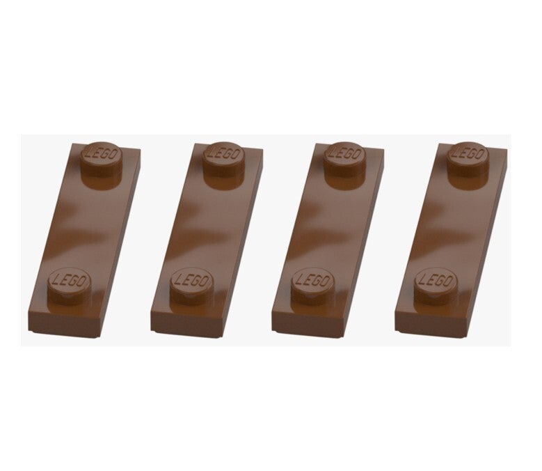 LEGO 4x Platte 1x4 mit 2 Noppen Reddish Brown Braun 41740 6257604 Ersatzteil NEU