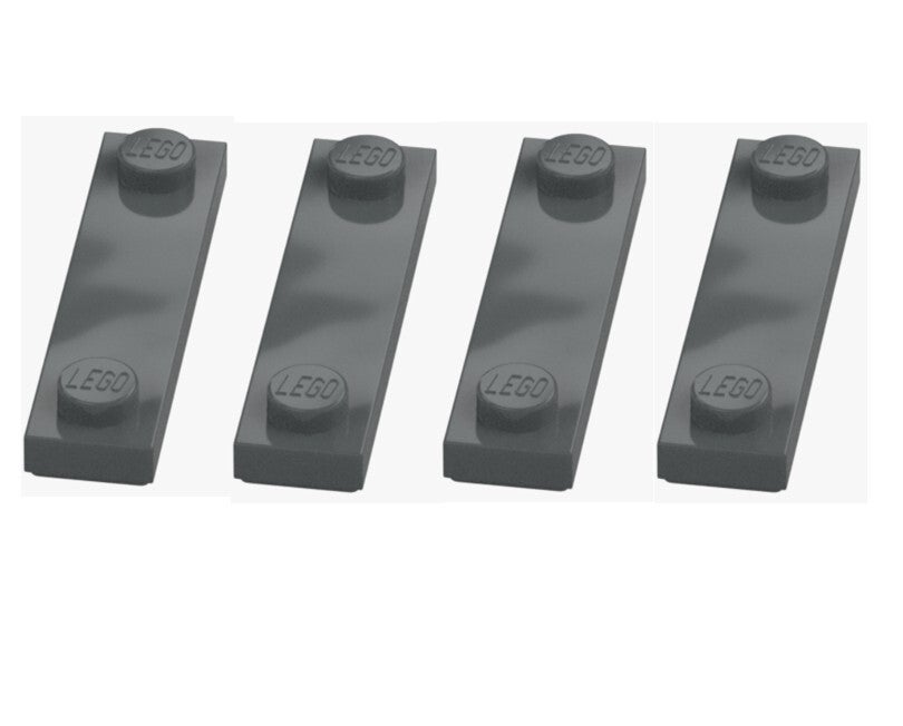 LEGO 4x Platte 1x4 mit 2 Noppen Dunkelgrau 41740 6257592 Dark Stone Grey NEU