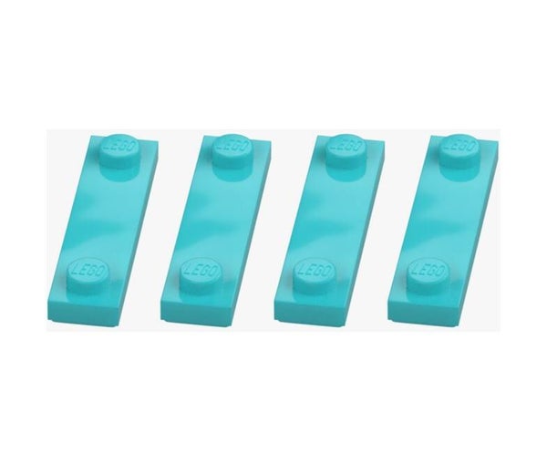 LEGO 4x Platte 1x4 mit 2 Noppen Hellblau 41740 6252704 Plate 2 Knobs Medium Azur