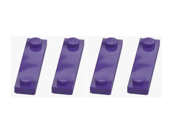 LEGO 4x Platte 1x4 mit 2 Noppen Lila 41740 6253191 Plate 2 Knobs Medium Lilac