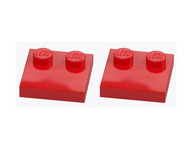 LEGO 2x Platte 2x2 mit 2 Noppen Rot 33909 6219819 Bright Red Reduced Knobs
