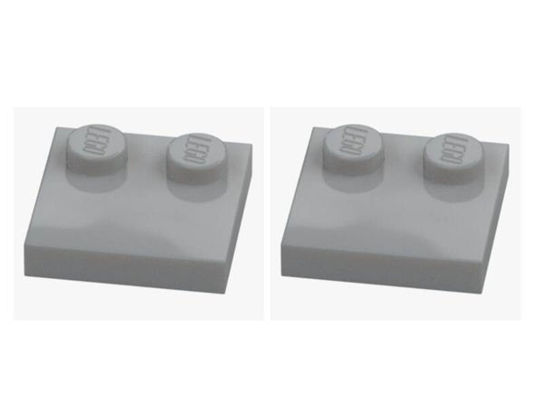 LEGO 2x Platte 2x2 mit 2 Noppen Hellgrau 33909 6212077 Medium Stone Grey Knob