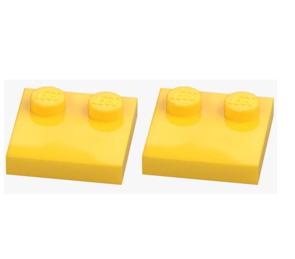 LEGO 2x Platte 2x2 mit 2 Noppen Gelb 33909 6224666 Reduced Knobs Bright Yellow