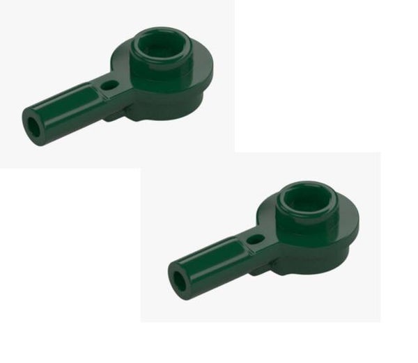 LEGO 2x Platte 1x1 Rund mit Stange Dunkelgrün 32828 6392974 Spiegel Earth Green
