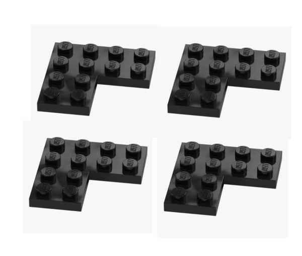 LEGO 4x Eckplatte 4x4 Schwarz 2639 6483102 Corner Plate 2x4x4 Black NEU