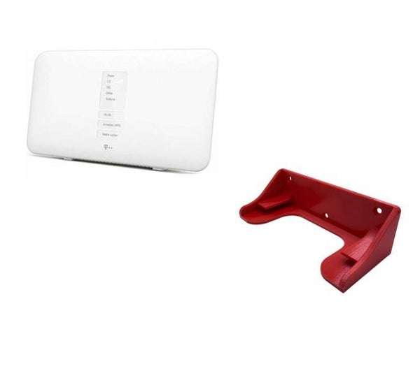 Wandhalterung für Telekom Speedport Hybrid Router Rot PETG 3D Druck