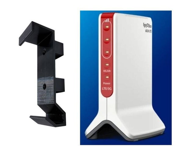 Wandhalterung passend für FRITZ!Box 6820 LTE Router Schwarz PETG 3D Druck Halter