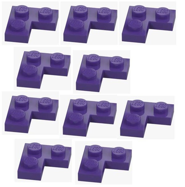 LEGO 10x Eckplatte 2x2 Lila Medium Lilac Lila Ecke Plate Corner 2420 6167461