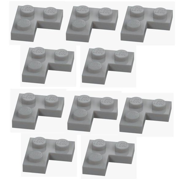 LEGO 10x Eckplatte 2x2 Hellgrau 2420 4211353 Eckplatte Medium Stone Grey 1x2x2