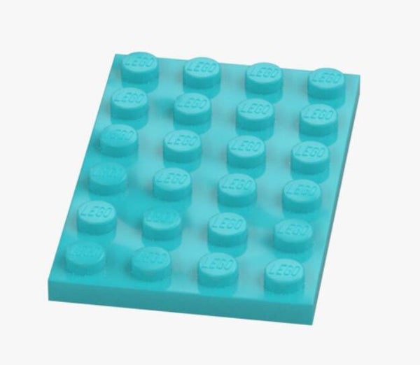 LEGO Platte 4x6 Hellblau Medium Azur 3032 4619515 Plate Neu Ersatzteil